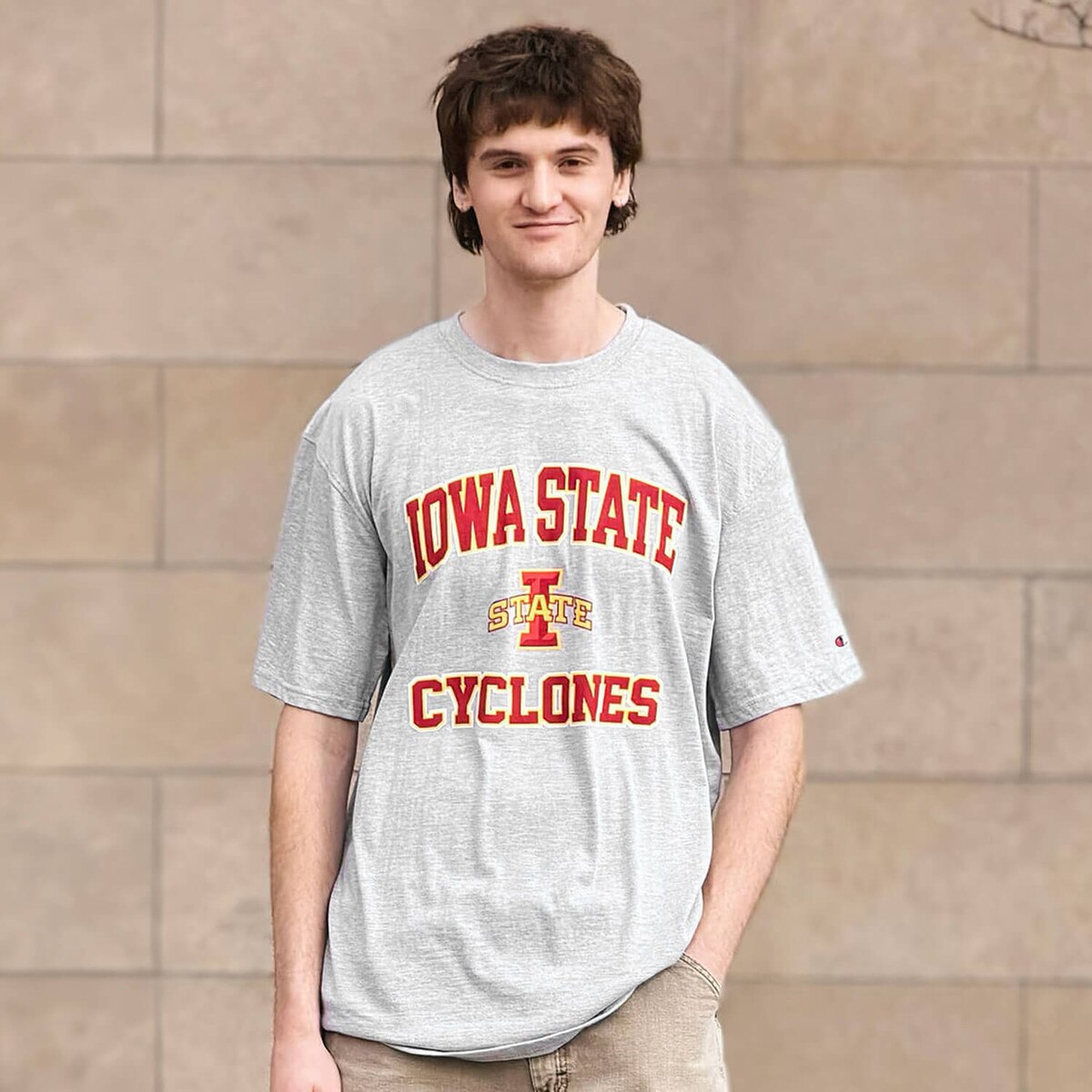 Champion® I-State Gray Big and Tall T-Shirt